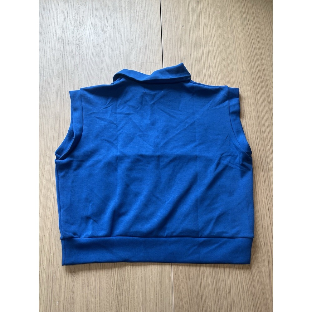 Simply Southern Women's Large Royal Blue Sleeveless Quarter Zip Dress NWT Pocket - Picture 5 of 6
